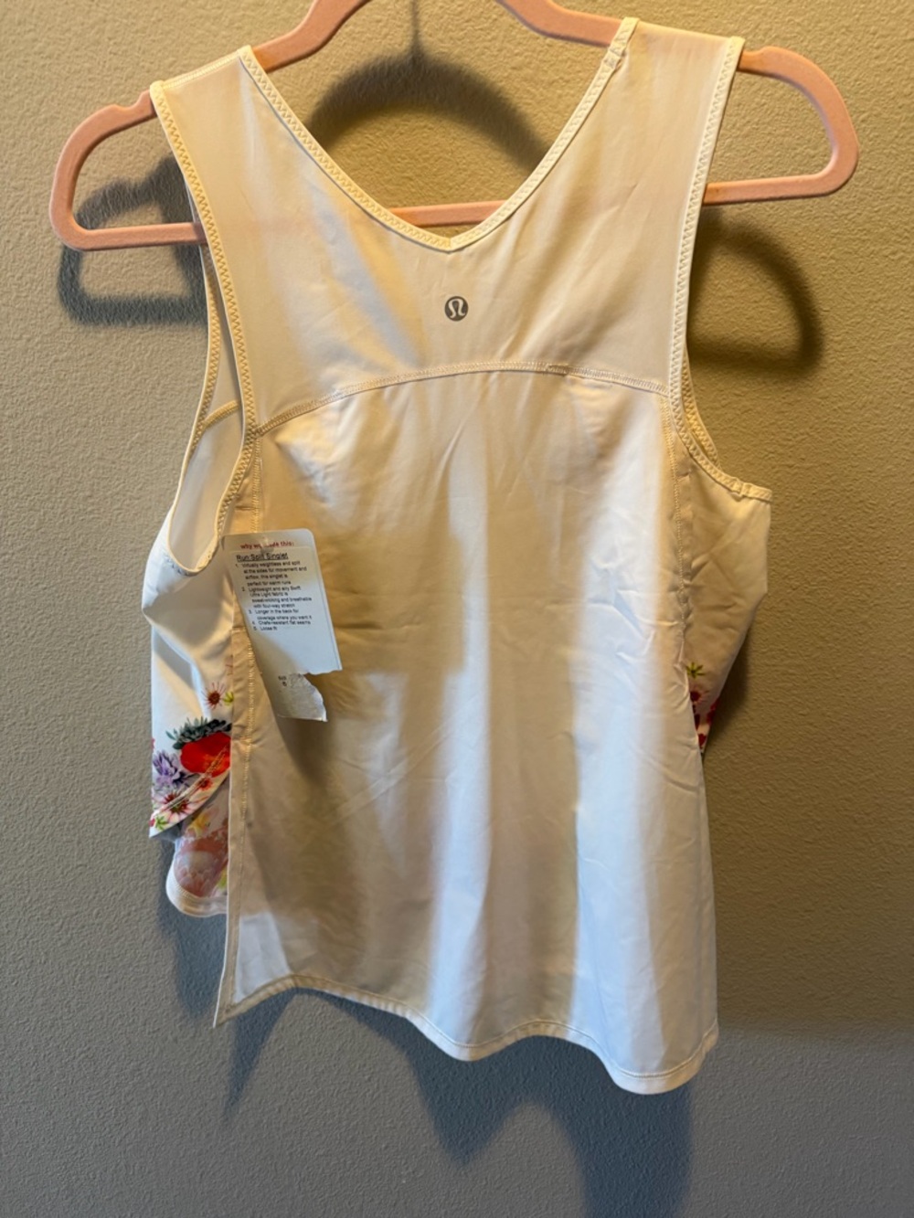NWT lululemon run split singlet - Picture 5 of 9